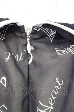 画像6: F i.n.t / 音符柄シフォンワンピース  ブラック T-24-12-13-016-CA-OP-HD-ZT103