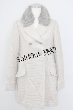 画像1: axes femme / ファーティペットコート  ベージュ T-24-12-15-002-AX-CO-AS-ZT-C050