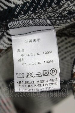 画像4: axes femme / チェックロングコート  グレー T-24-12-16-001-AX-CO-SZ-ZT-C048