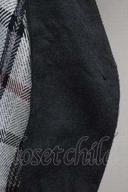 画像5: axes femme / チェックロングコート  グレー T-24-12-16-001-AX-CO-SZ-ZT-C048