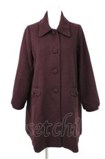 画像1: 【SALE】F i.n.t / ロングコート F ボルドー T-24-12-16-010-CA-CO-SZ-ZTC058 (1)