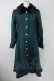 画像1: axes femme / ファー襟フィッシュテールコート M Dグリーン T-24-12-16-011-AX-CO-SZ-ZT-C058 (1)