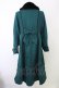 画像2: axes femme / ファー襟フィッシュテールコート M Dグリーン T-24-12-16-011-AX-CO-SZ-ZT-C058 (2)