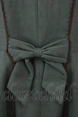 画像3: axes femme / ファー襟フィッシュテールコート M Dグリーン T-24-12-16-011-AX-CO-SZ-ZT-C058