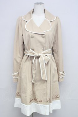 画像1: Amavel / リボンボタンコート  ベージュ T-24-12-18-019-CA-CO-SA-ZT-C005