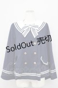 Amavel / セーラーポンチョコート  ネイビー T-24-12-18-023-CA-CO-SA-ZT-C005