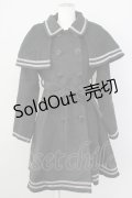 axes femme POETIQUE / Aラインケープ付きコート M 黒 T-24-12-26-024-AX-OP-SZ-ZT-C051