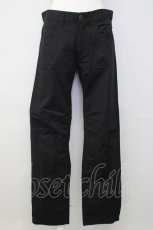 画像1: 【SALE】INGEBORG / 後ろワッペン刺繍パンツ 9 黒 T-24-12-27-019-LO-PA-SA-ZT406 (1)