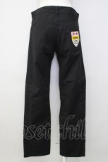 画像2: 【SALE】INGEBORG / 後ろワッペン刺繍パンツ 9 黒 T-24-12-27-019-LO-PA-SA-ZT406 (2)