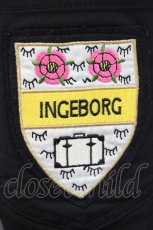 画像3: 【SALE】INGEBORG / 後ろワッペン刺繍パンツ 9 黒 T-24-12-27-019-LO-PA-SA-ZT406 (3)