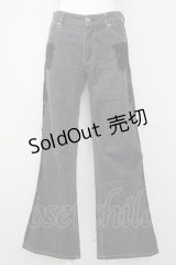 INGEBORG / サイドレースデザインデニムパンツ S 黒デニム T-24-12-27-020-LO-PA-SA-ZT406