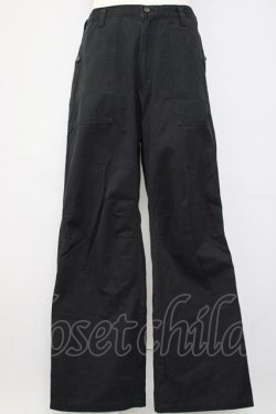 画像1: Karl Helmut / ロゴラインパンツ XL 黒 T-24-12-27-023-EL-PA-SA-ZT406