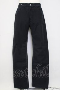 Karl Helmut / 後ろレザーロゴ刺繍パンツ XL 黒 T-24-12-27-024-EL-PA-SA-ZT406