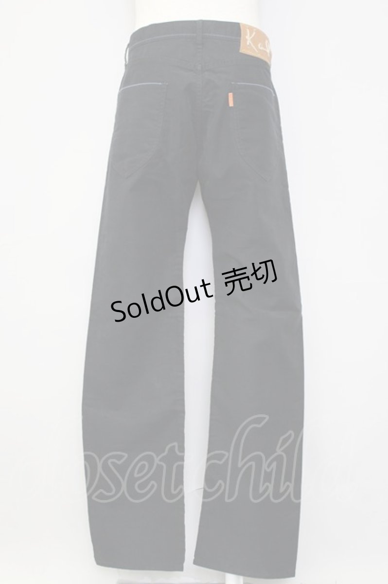画像2: 【SALE】Karl Helmut / 後ろレザーロゴ刺繍パンツ XL 黒 T-24-12-27-024-EL-PA-SA-ZT406 (2)