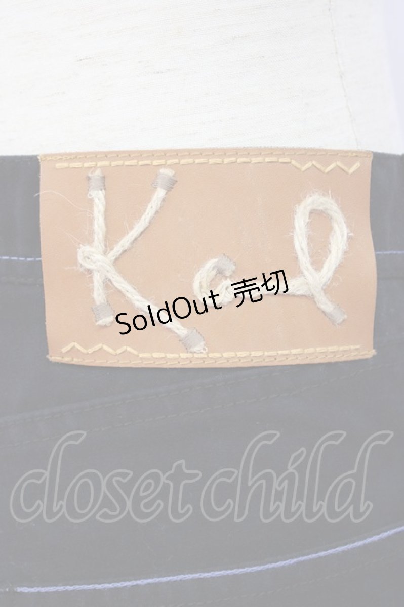 画像4: 【SALE】Karl Helmut / 後ろレザーロゴ刺繍パンツ XL 黒 T-24-12-27-024-EL-PA-SA-ZT406 (4)
