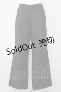 INGEBORG / 縦刺繍ラインパンツ S 黒 T-24-12-27-014-LO-PA-SA-ZT406