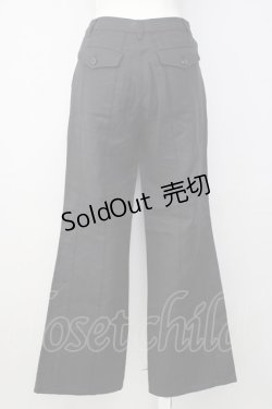 画像2: INGEBORG / 縦刺繍ラインパンツ S 黒 T-24-12-27-014-LO-PA-SA-ZT406