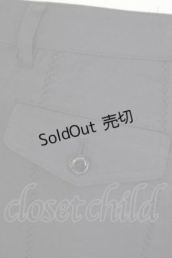 画像4: INGEBORG / 縦刺繍ラインパンツ S 黒 T-24-12-27-014-LO-PA-SA-ZT406