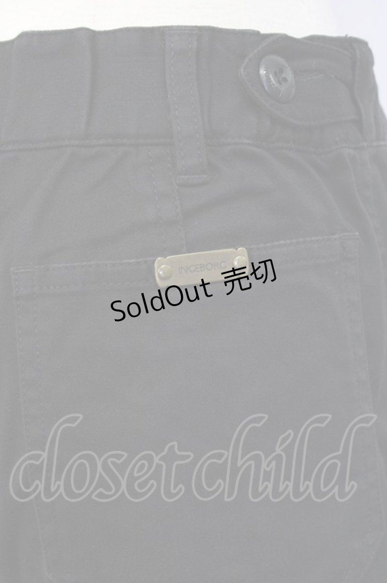 画像4: 【SALE】INGEBORG / サイドダブルポケットパンツ S 黒 T-24-12-27-015-LO-PA-SA-ZT406 (4)
