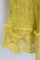 画像3: 【SALE】axes femme / 裾レース楊柳ワイドパンツ  イエロー T-25-01-10-035-AX-PA-HD-ZT002 (3)