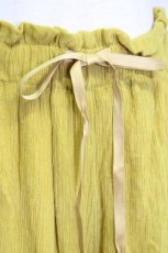 画像4: 【SALE】axes femme / 裾レース楊柳ワイドパンツ  イエロー T-25-01-10-035-AX-PA-HD-ZT002 (4)