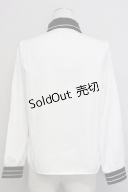 画像2: To Alice / TAポリスブラウス  黒X白 T-25-01-10-005-LO-BL-HD-ZT358