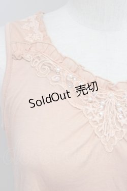 画像4: axes femme / フロントパールレースタンク  ピンク T-25-01-10-009-AX-TO-HD-ZT358