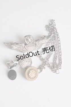 画像6: To Alice / TAポリスサロペットジャンパースカート  黒Ｘ白Ｘシルバー T-25-01-10-015-LO-OP-HD-ZT358