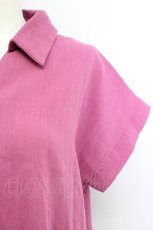 画像3: 【SALE】axes femme purple label / スキッパーシャツワンピース  パープル T-25-01-10-018-LO-OP-HD-ZT358 (3)