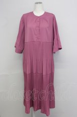 画像1: 【SALE】axes femme / プリーツ切替ワンピース  パープル T-25-01-10-019-AX-OP-HD-ZT358 (1)