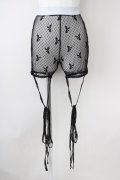 lilLilly / リボンチュールショートパンツ  黒 T-25-01-12-027-LO-PA-SA-ZI