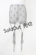 lilLilly / リボンチュールショートパンツ  黒 T-25-01-12-027-LO-PA-SA-ZI