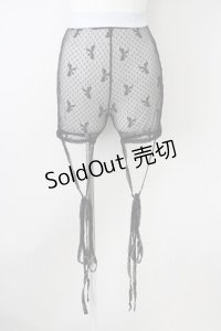 lilLilly / リボンチュールショートパンツ  黒 T-25-01-12-027-LO-PA-SA-ZI