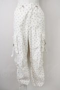 lilLilly / フラワーカーゴパンツ  白 T-25-01-12-030-LO-PA-SA-ZI