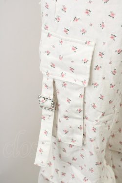 画像3: lilLilly / フラワーカーゴパンツ  白 T-25-01-12-030-LO-PA-SA-ZI