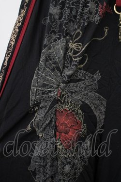画像3: Ozz oneste / チャイナボタン袴パンツ  ブラック×ボルドー T-25-01-12-031-OO-PA-SA-ZI