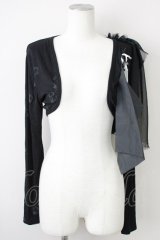 hEVEN / ショートカーディガン  ブラック T-25-01-12-018-HN-TO-SA-ZI