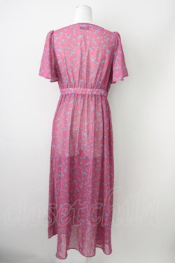 画像2: Ank Rouge / ローズシフォンロングカーディガン  濃ピンクＸ青 T-25-01-12-021-CA-TO-SA-ZI