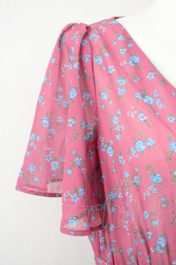 画像3: Ank Rouge / ローズシフォンロングカーディガン  濃ピンクＸ青 T-25-01-12-021-CA-TO-SA-ZI