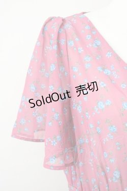 画像3: Ank Rouge / ローズシフォンロングカーディガン  濃ピンクX青 T-25-01-12-021-CA-TO-SA-ZI