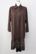 Rozen Kavalier / スナップボタンシャツワンピース  ブラウン T-25-01-15-019-OO-OP-SA-ZI