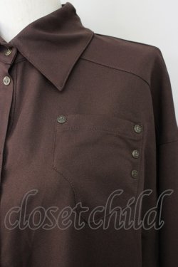 画像4: Rozen Kavalier / スナップボタンシャツワンピース  ブラウン T-25-01-15-019-OO-OP-SA-ZI