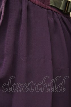 画像9: Ozz oneste / ウエストベルトデザインシースルーロングカーディガン  パープル T-25-01-15-022-OO-TO-SA-ZI