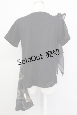 画像2: T.KUNITOMO / 夜景プリント変形Tシャツ  ブラック T-25-01-15-025-GO-TS-SA-ZI