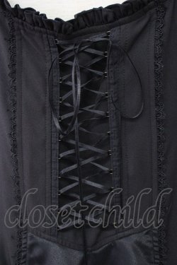 画像3: Ozz oneste / フロント編み上げジャンパースカート  黒 T-25-01-15-029-OO-OP-SA-ZI