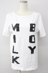 MILKBOY / BIGLOGO TEE  ホワイト T-25-01-15-035-MB-TS-SA-ZI