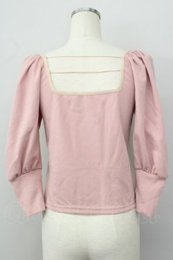 画像2: lilLilly / バックオープンパワショルトップス  ピンク T-25-01-15-007-LO-TO-SA-ZI