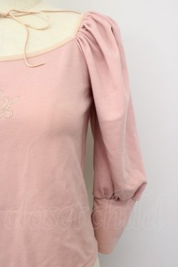 画像9: lilLilly / バックオープンパワショルトップス  ピンク T-25-01-15-007-LO-TO-SA-ZI