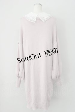 画像2: 【SALE】axes femme POETIQUE / 付け襟ニットワンピース  ピンク T-25-01-15-013-AX-OP-SA-ZT496