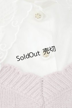 画像5: 【SALE】axes femme POETIQUE / 付け襟ニットワンピース  ピンク T-25-01-15-013-AX-OP-SA-ZT496